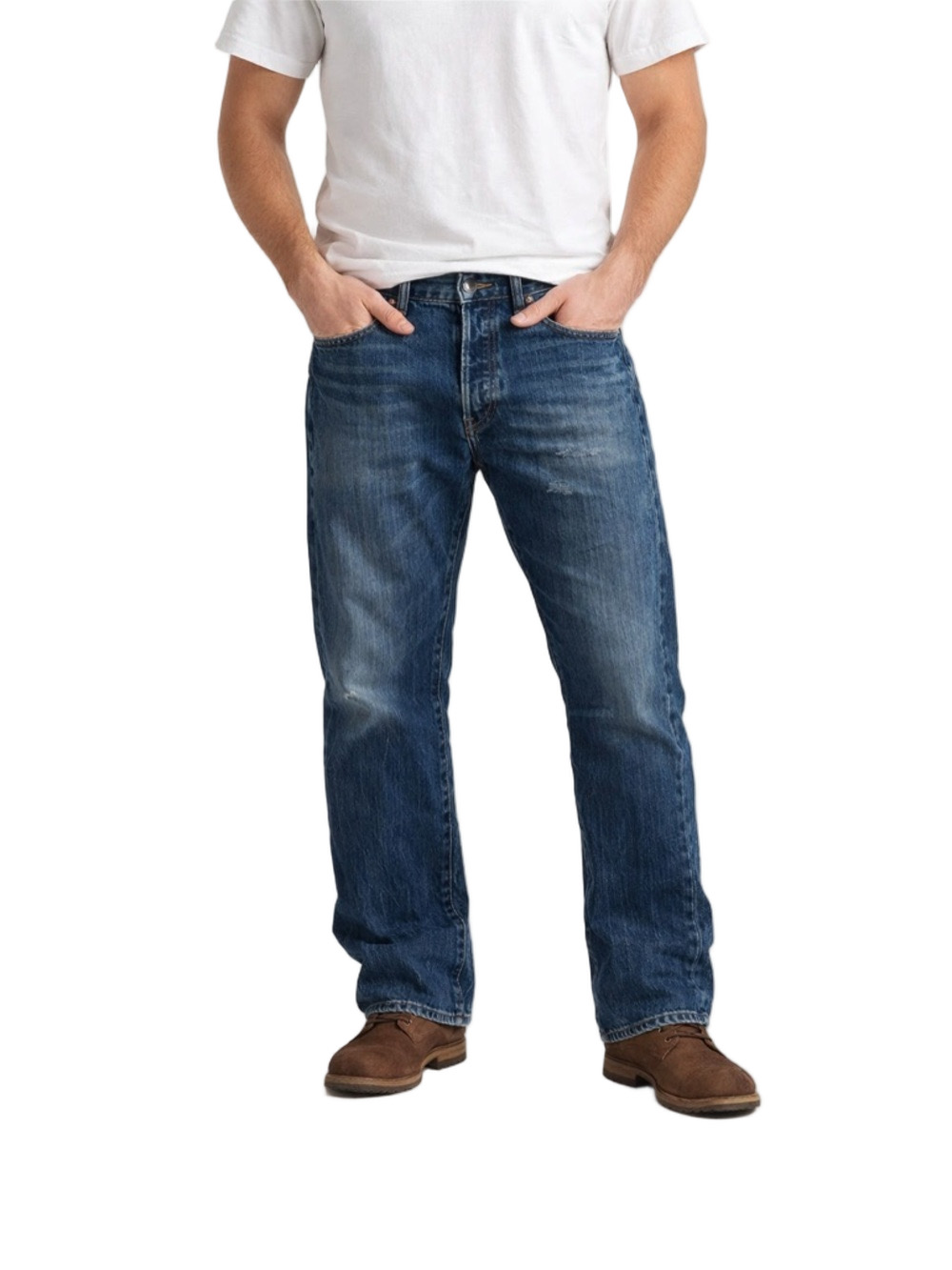 Carbon Blue Straight Leg Jeans Classic Style size 30
